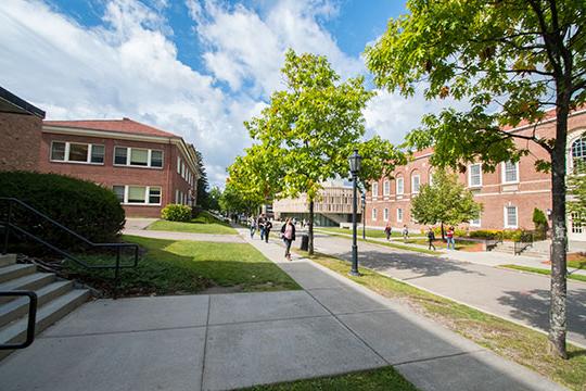 photo of academic buildings on campus